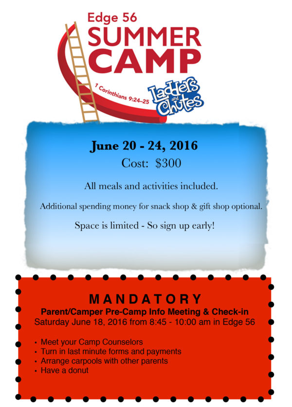 2016 E56 Summer Camp Flyer